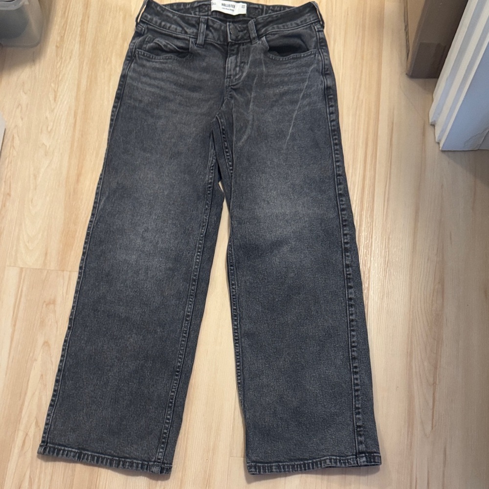 Hollister  Black Wide-Leg Jeans